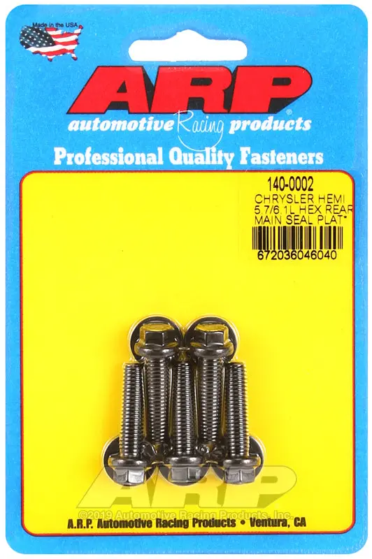 Arp Chrysler Hemi 5.7/6.1L Hex Rear Main Seal Plate Bolt Kit 1