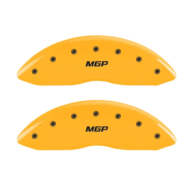 Mgp Engraved Front And Rear Brake Caliper Covers For 2016 Honda Civic – Yellow Finish With Black Chrome Detailing 1