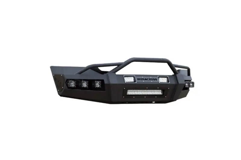 Iron Cross Hardline Front Bumper With Grille Bar For 2019–2020 Ram 2500/3500 – Matte Black Finish 1