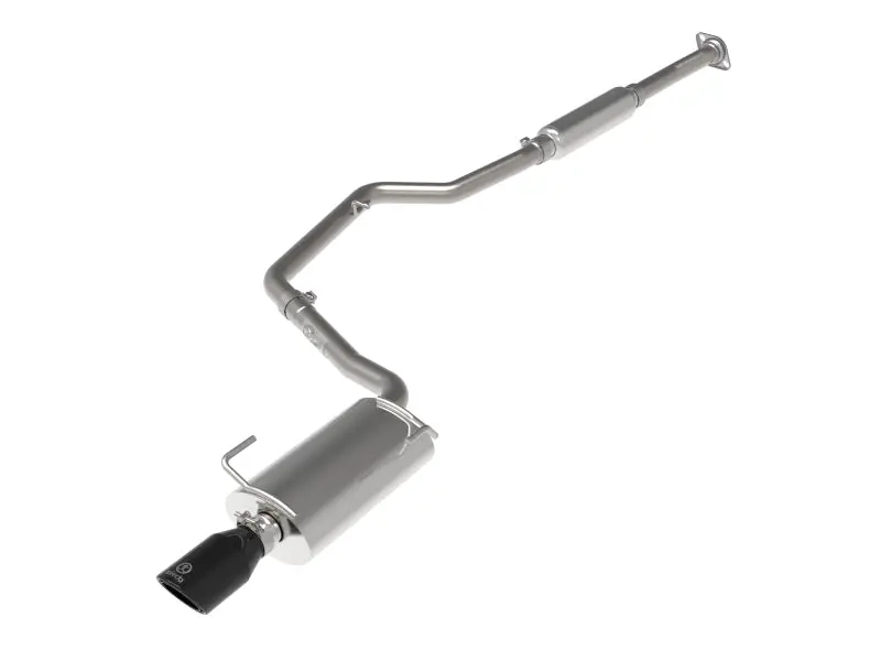 Afe Power Takeda Stainless Steel Cat-Back Exhaust System For 2012–2016 Subaru Impreza 2.0L/2.5L With Black Tips 1