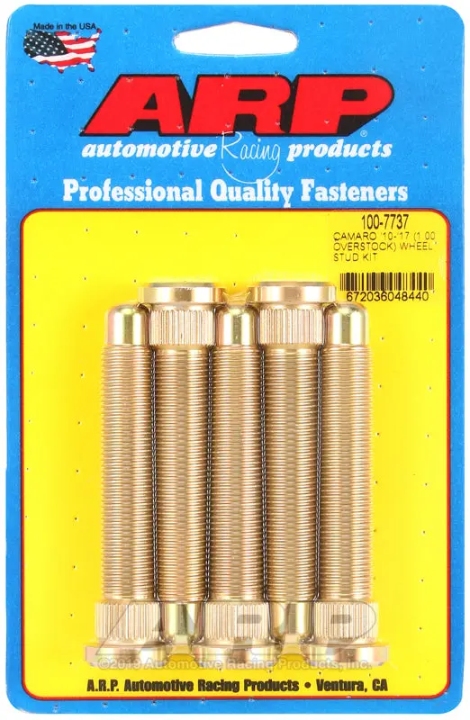 Arp 10-17 Chevrolet Camaro M14 1In Over Stock Length Wheel Stud Kit 1