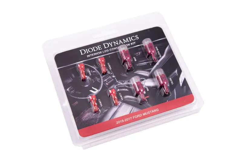 Diode Dynamics Mustang Interior Light Kit 15-17 Mustang Stage 1 - Red 1