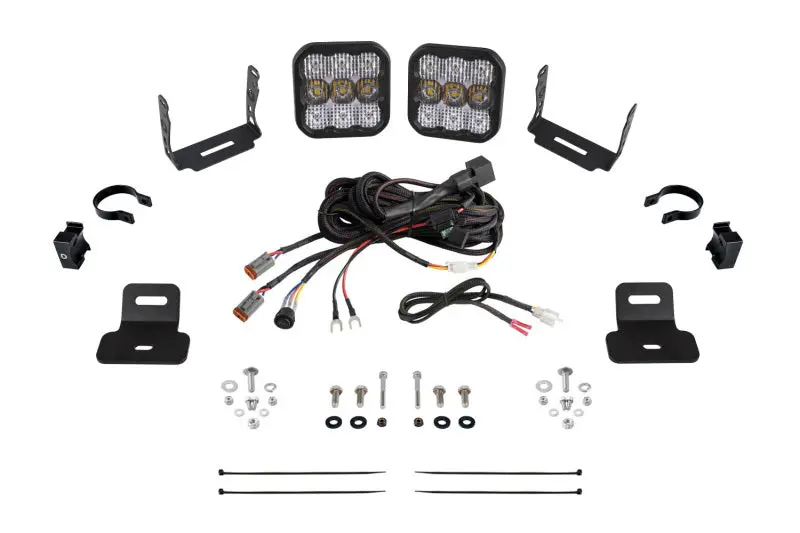 Diode Dynamics 17-24 Can-Am Maverick X3 Ss5 Stage Series Ditch Light Kit - Pro White Combo 1