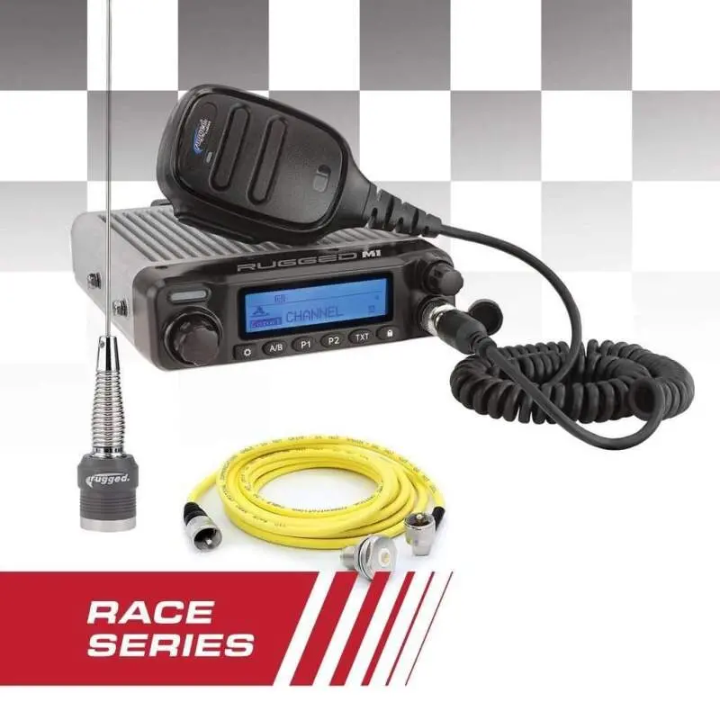 Rugged Radios Race Radio Kit - Rugged Race Series M1 Mobile Radio With Antenna 1