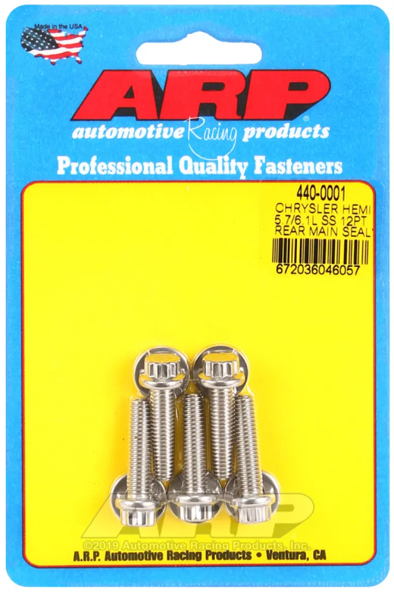 Arp Chrysler Hemi 5.7/6.1L Ss 12Pt Rear Main Seal Plate Bolt Kit 1
