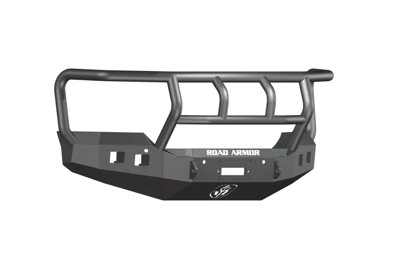 Road Armor Stealth Front Winch Bumper With Titan Ii Guard – Textured Black, For 2015–2019 Gmc 2500 1