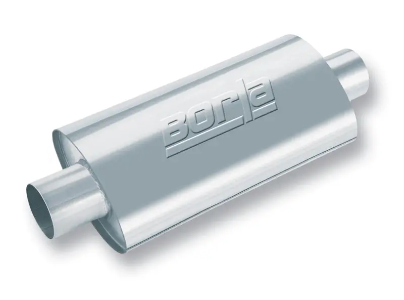 Borla Xr-1 Racing Sportsman 2 1/2 Inch Outlet / 2 1/2 Inch Inlet 16In Case Oval Muffler 1