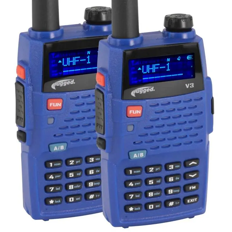 Rugged Radios 2 Pack - Rugged V3 - Business Band Two Way Handheld Radio - Analog Only 1