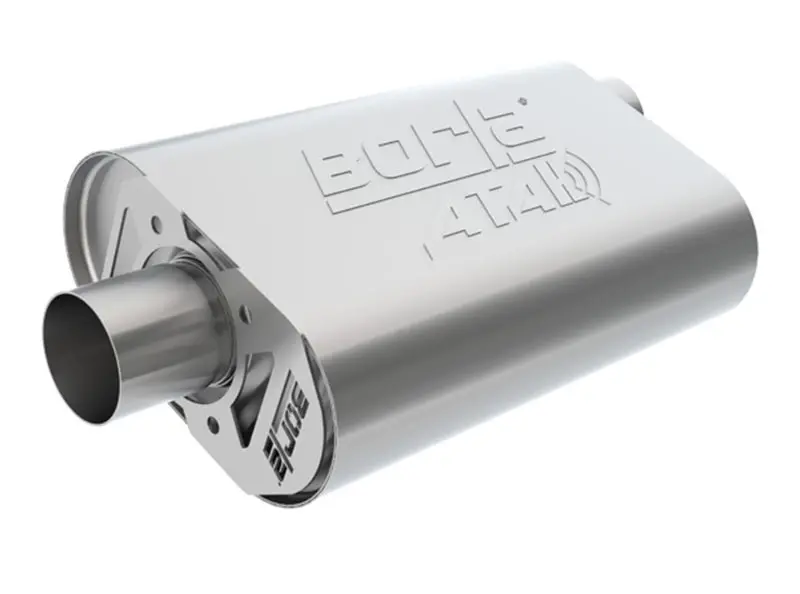 Borla Cratemuffler Stock Sbf 289/302/Fe Bb Atak 2.25In Offset/Center 14Inx4.35Inx9in Oval Muffler 2
