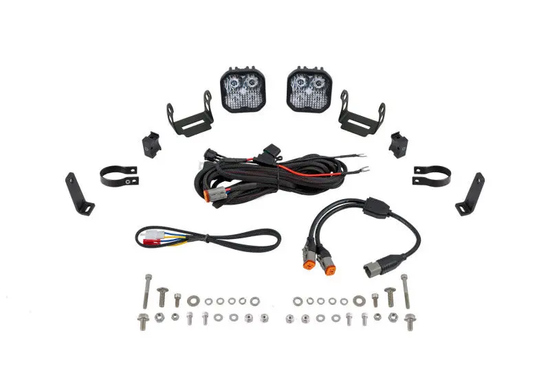Diode Dynamics Ss3 Led Bumper 1 3/4 In Roll Bar Kit Max - White Combo (Pair) 1