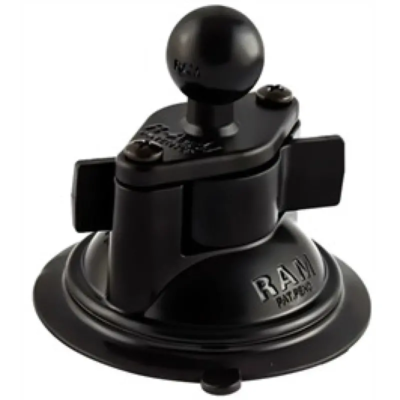 Spod Ram Mount Suction Cup Twist Lock Base 3.3 Inch W/1 Inch Ball 1