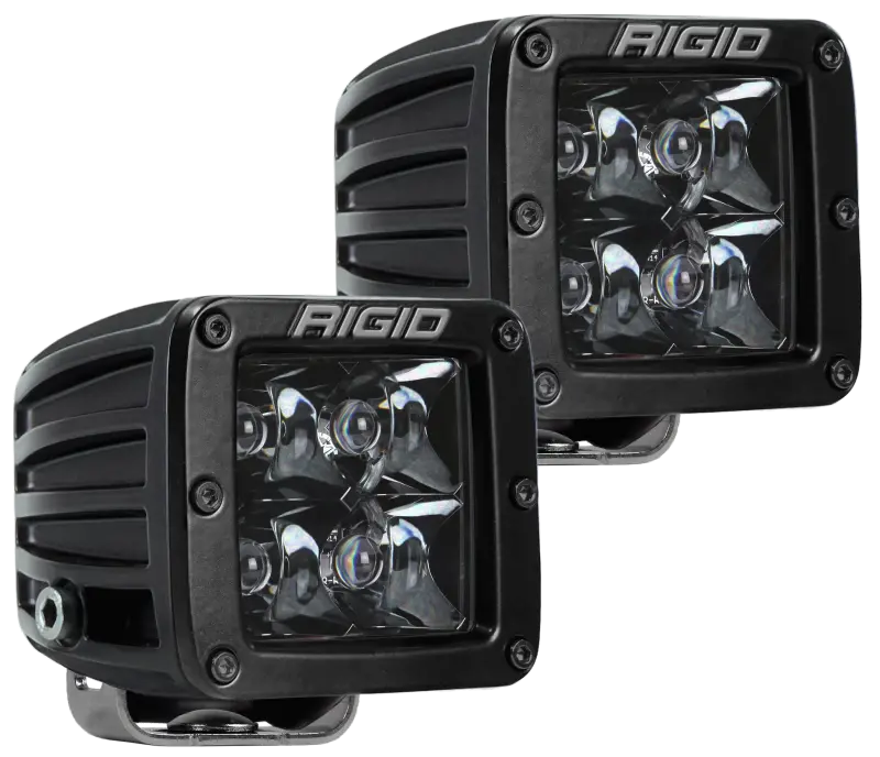 Rigid Industries D-Series Midnight Edition Spot Led Light Pair – Black Housing 1