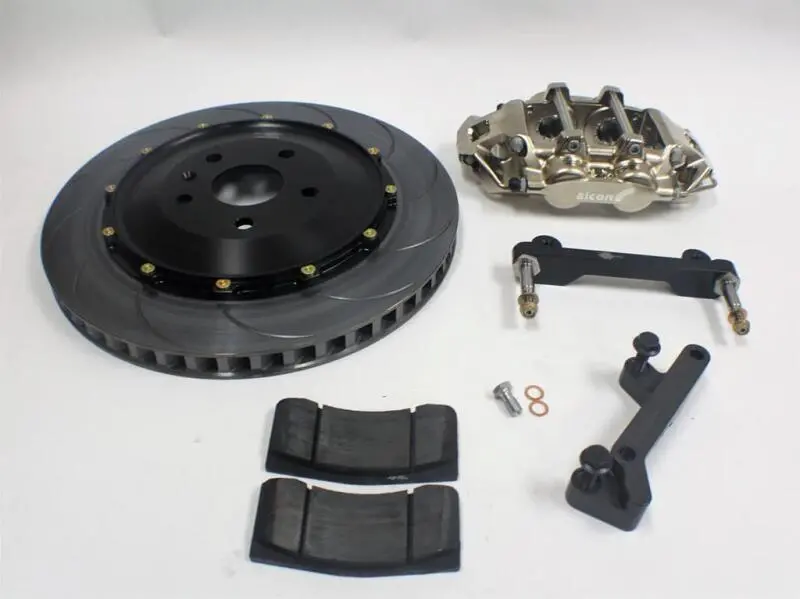 Alcon Chevrolet Corvette C8 (Aftermarket Wheels) 6 Piston 390X29mm Rear Street Kit - Nickle Plated 1