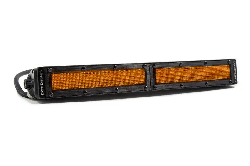 Diode Dynamics 12 In Led Light Bar Single Row Straight - Amber Flood Each Stage Series 1