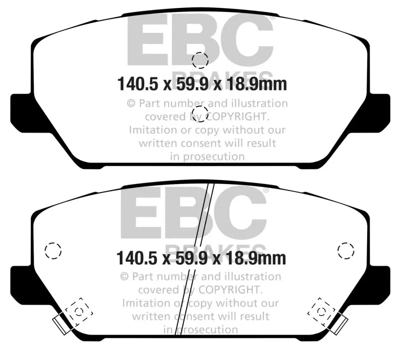 Ebc 2019+ Hyundai Veloster (2Nd Gen) 2.0L Turbo N Greenstuff Front Brake Pads 2