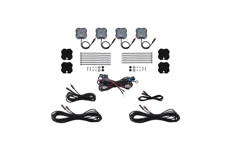 Diode Dynamics Rgbw Rock Light Installer Magnet Mount Kit (4-Pack) 1