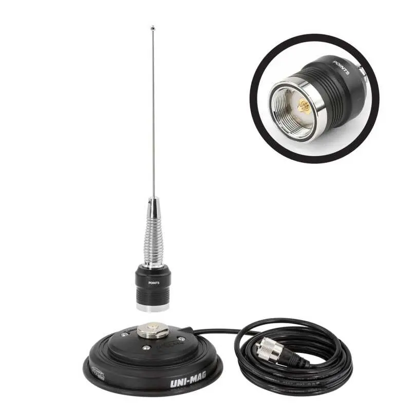 Rugged Radios Gmrs / Uhf No Ground Plane (Ngp) Whip Antenna Kit With Magnetic Mount 1
