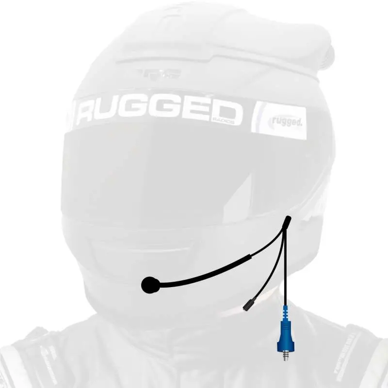 Rugged Radios Offroad Wired Helmet Kit With 3.5Mm Jack And M102 Military Mic 1