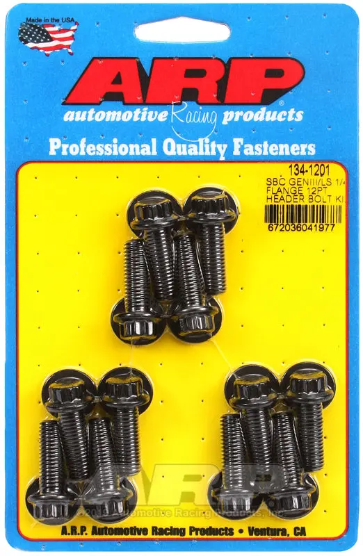Arp Sbc/Genii Ls 1/4 Flange 12Pt Header Bolt Kit 1