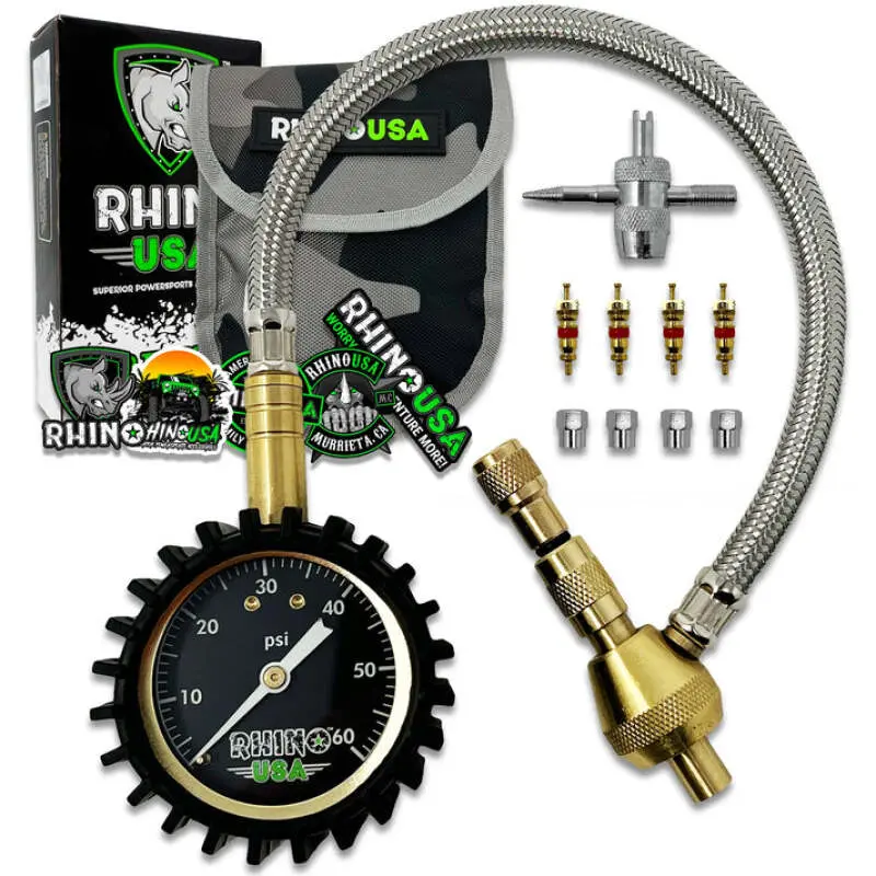 Rhino Usa 60Psi Tire Deflator Gauge 1