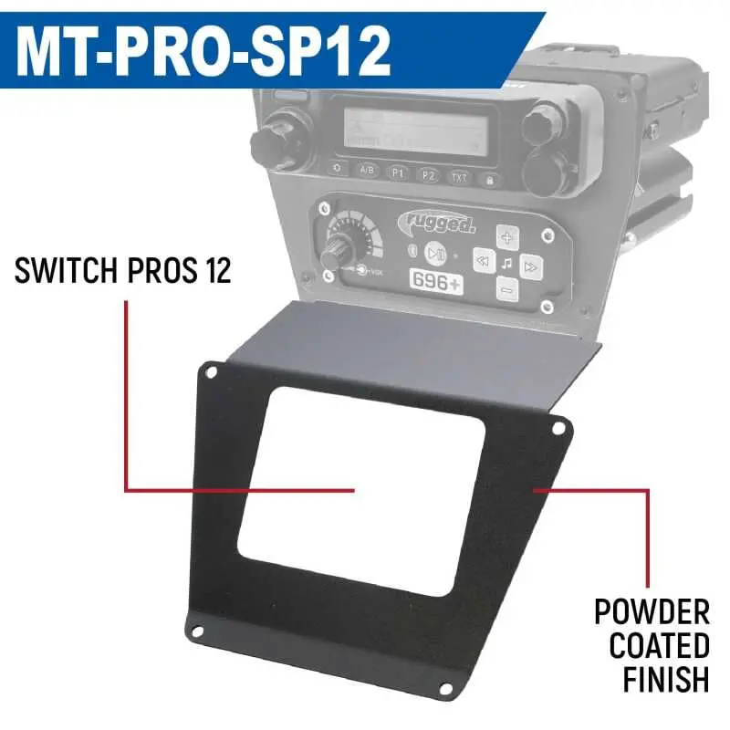 Rugged Radios Polaris Rzr Pro Xp/Turbo R/Pro R Dash Mount Radio And Intercom - Spod Switch Panel 1
