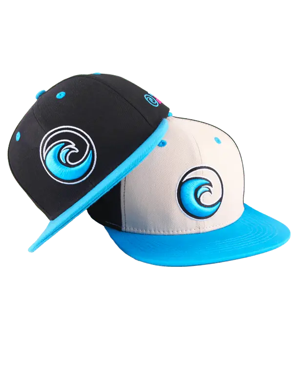 Wave Snapback Baseball Hat 1