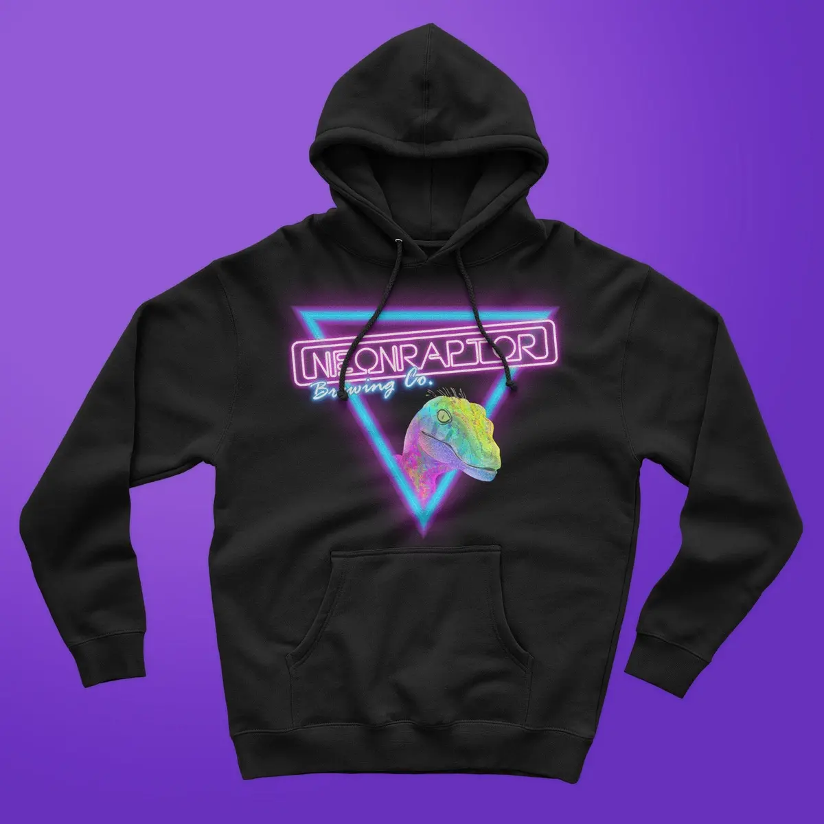 Unisex Neon Logo Hoodie 1