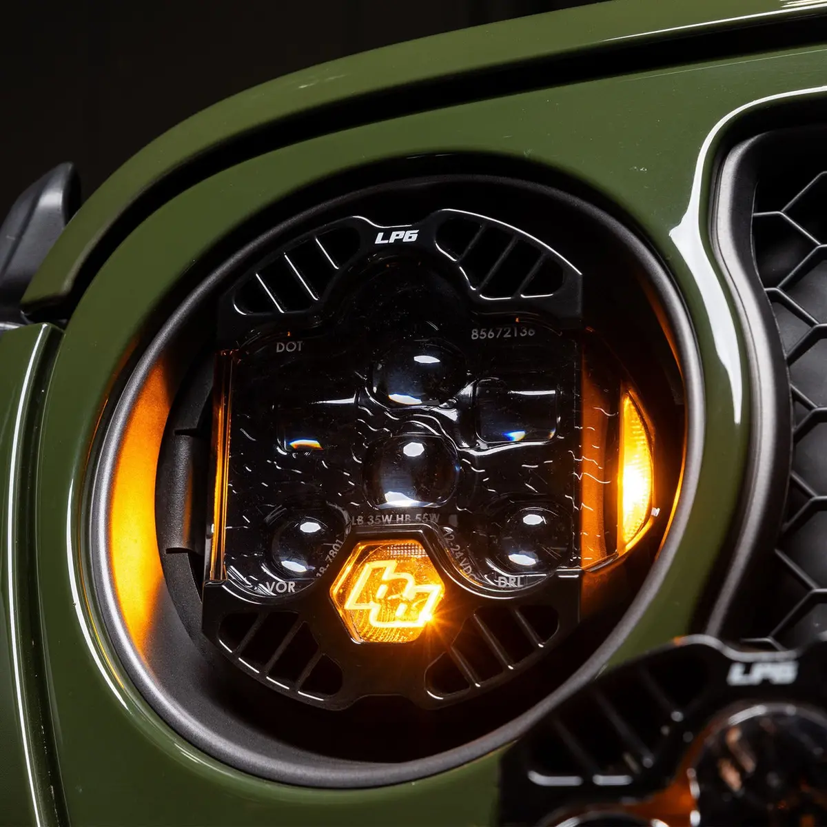 Baja Designs Dot Lp6 Led Headlight Kit - Jeep 2018-2025 Wrangler Jl; 2020-2025 Gladiator Jt 1