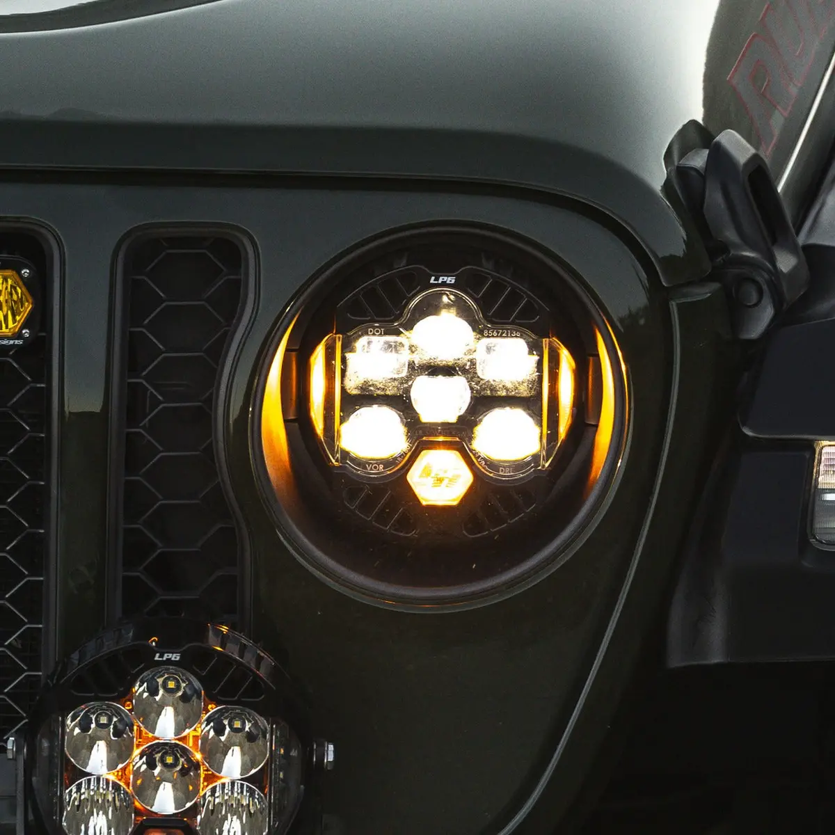 Baja Designs Dot Lp6 Led Headlight Kit - Jeep 2018-2025 Wrangler Jl; 2020-2025 Gladiator Jt 1