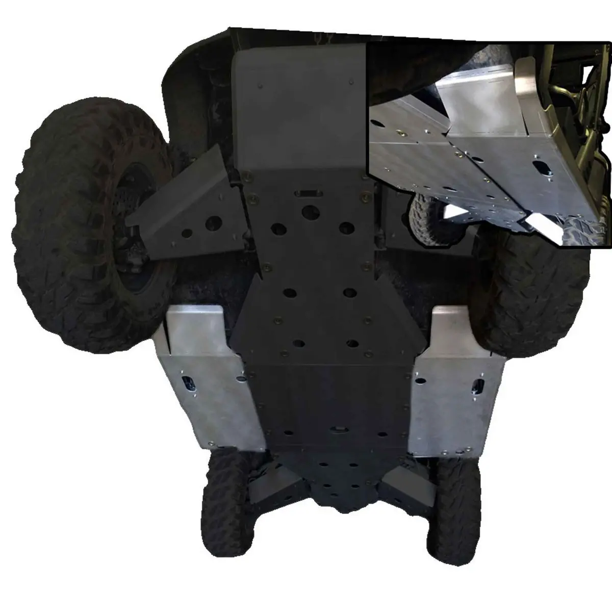 Floorboard Skid Plate & Rock Sliders  |  Kymco Uxv 700 1