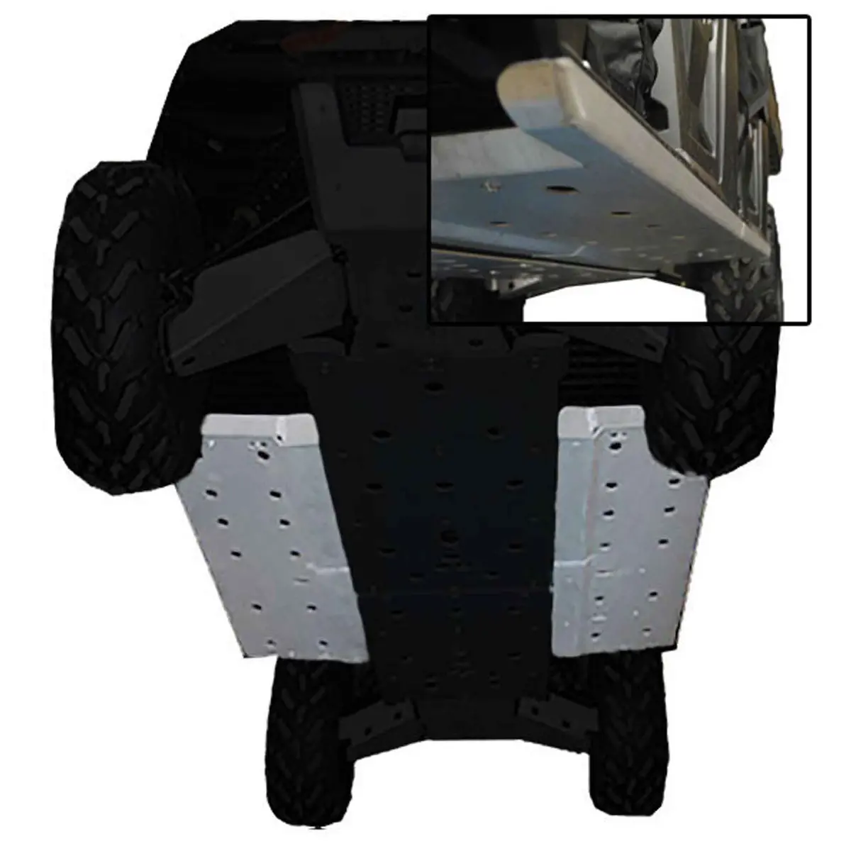 Rock Slider Skid Plate Set  |  Polaris Ranger Crew 800 1