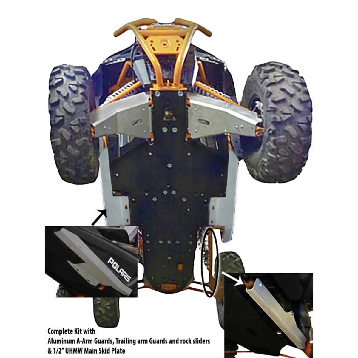 Complete Skid Plate Set  |  Polaris Rzr Xp 1000 High Lifter 4