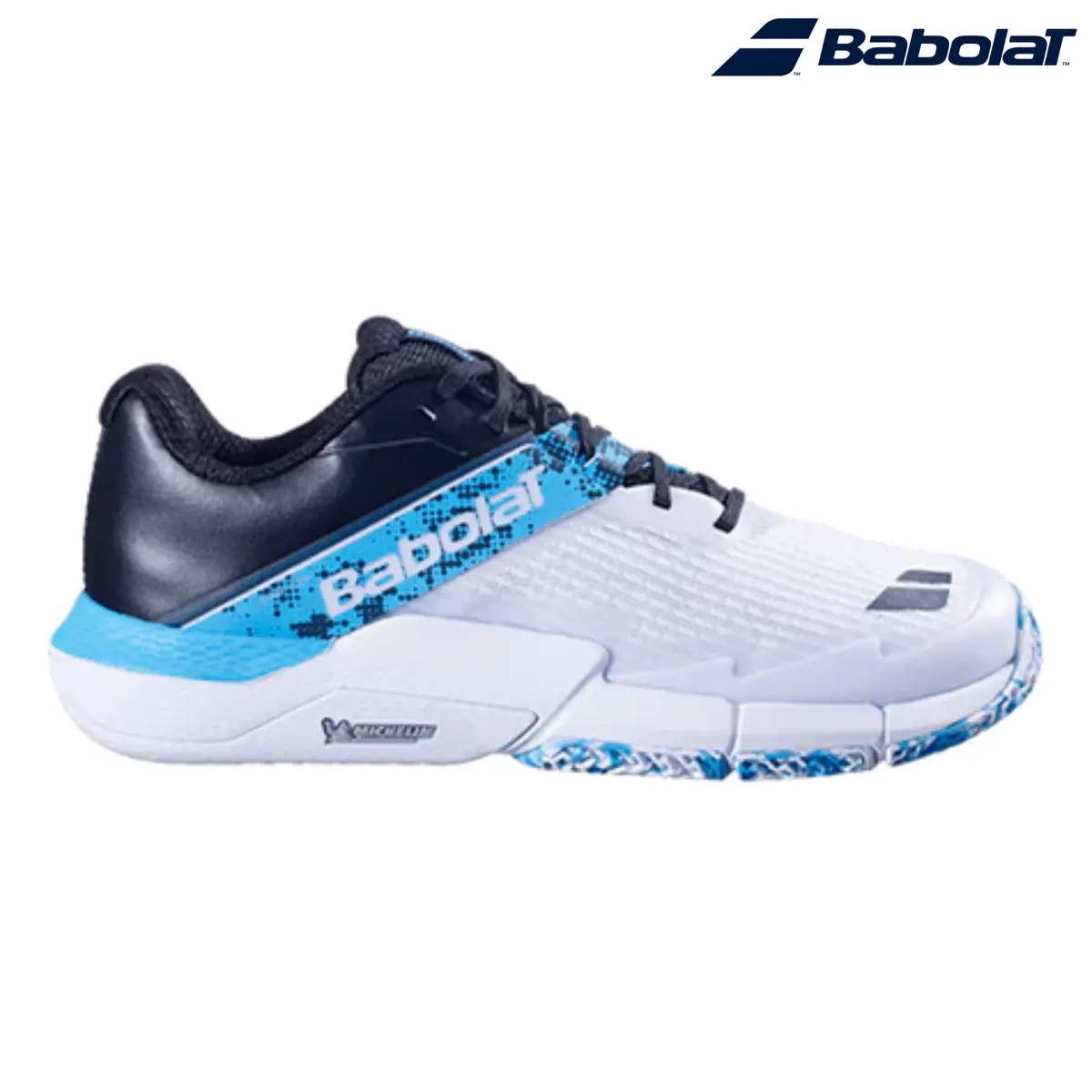 Babolat Movea 2 White/Cyan Blue | Padel Shoes 1