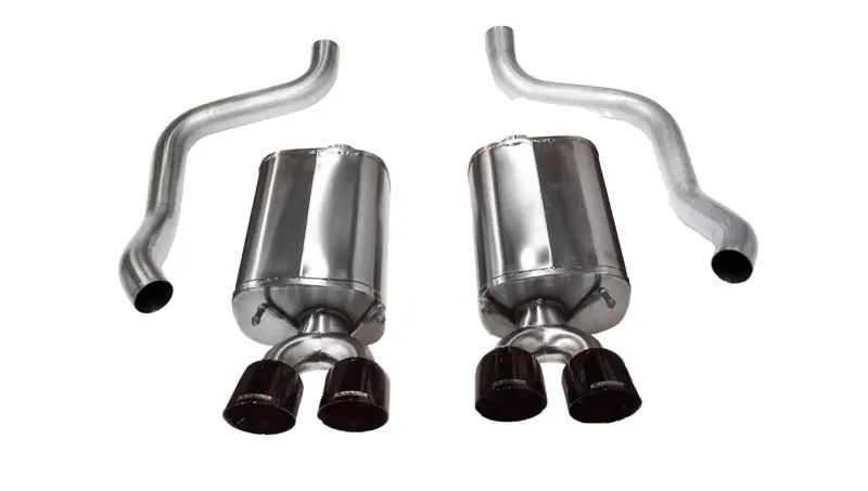 Corsa 09-13 Chevrolet Corvette C6 6.2L V8 Black Sport Axle-Back Exhaust 2
