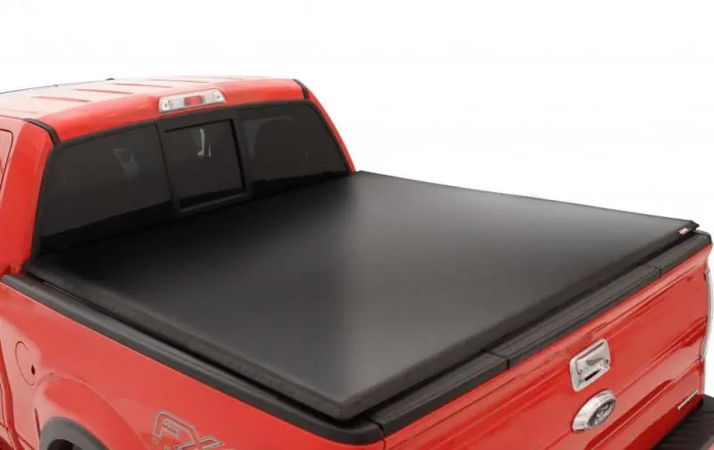 Lund Genesis Tri-Fold Tonneau Cover – Black, Designed For 2002–2017 Dodge Ram 1500 (6.5-Foot Bed, Excludes Rambox Models) 1