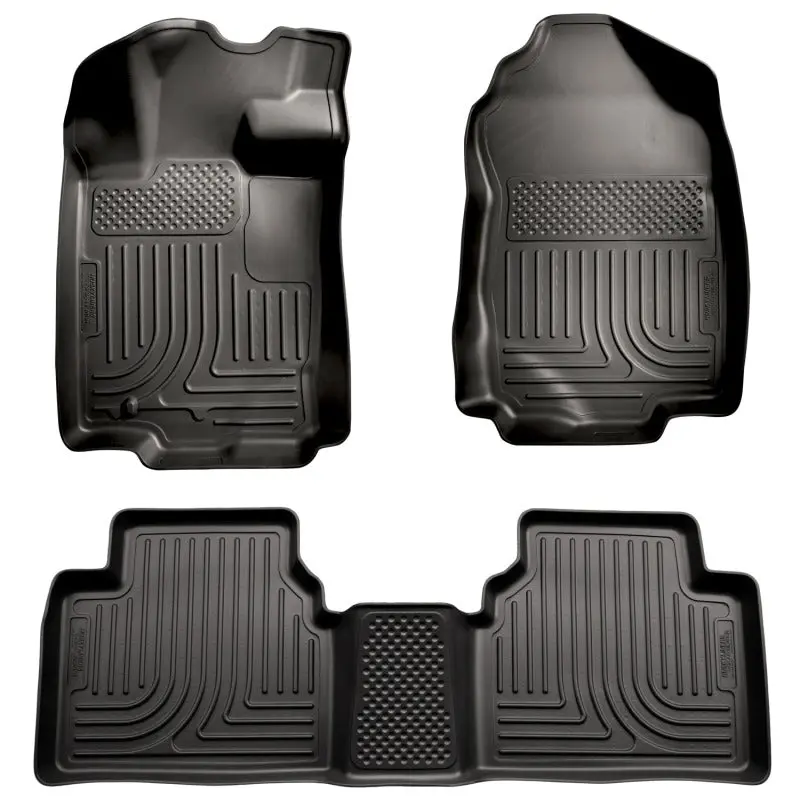 Husky Liners Weatherbeater Floor Liners – Black All-Weather Combo Set For 2010–2012 Ford Fusion & Lincoln Mkz (Fwd) 1