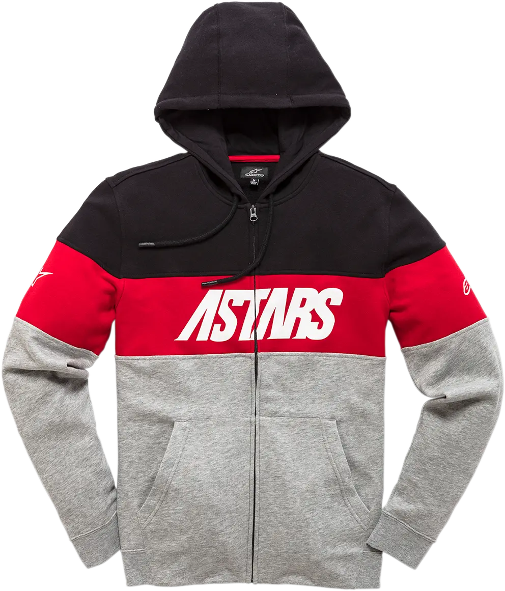Alpinestars Grupo Zip Hoodie – Black/Heather Gray, Large (Model 1210533001028L) 1