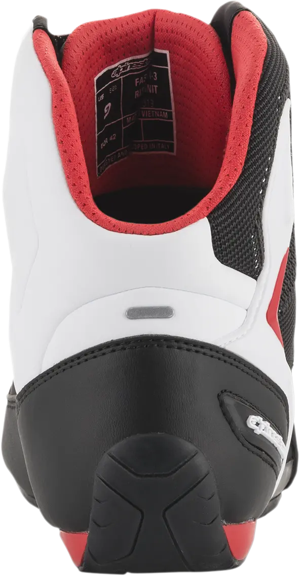 Alpinestars Faster-3 Rideknit Motorcycle Shoes – Black/White/Red, Size Us 8 1