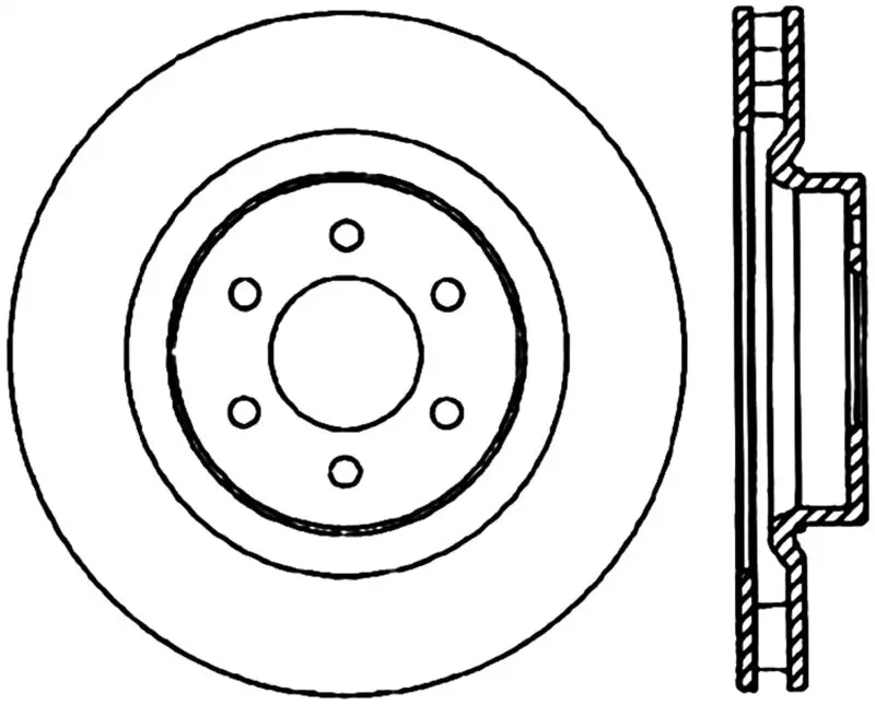 Stoptech Drilled & Slotted Sport Brake Rotor – Premium Performance Replacement 1