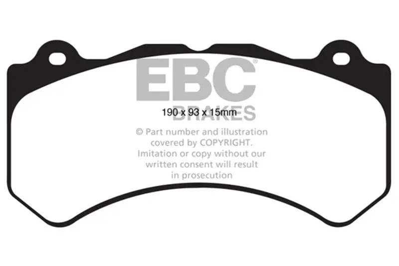 Ebc Greenstuff Front Brake Pads For 2011 And Later Jeep Grand Cherokee 6.4L Srt-8 1