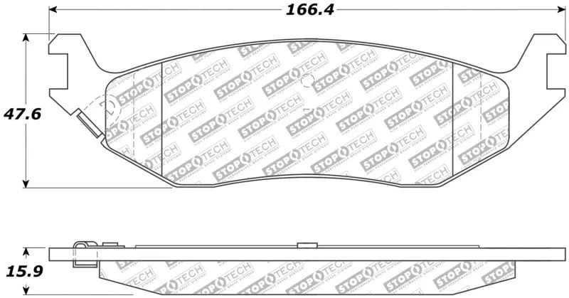 Stoptech Street Select Brake Pads - Front 1