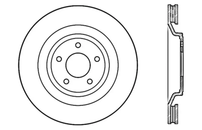 Stoptech Sport Slotted And Drilled Brake Rotors For Performance Vehicles 1