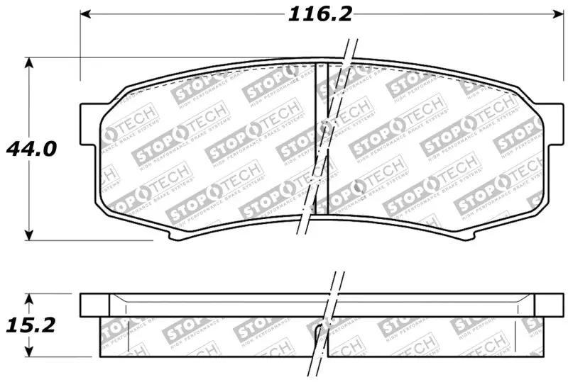 Stoptech Performance Rear Brake Pads For Lexus Gx/Lx Series (1996–2009) 1