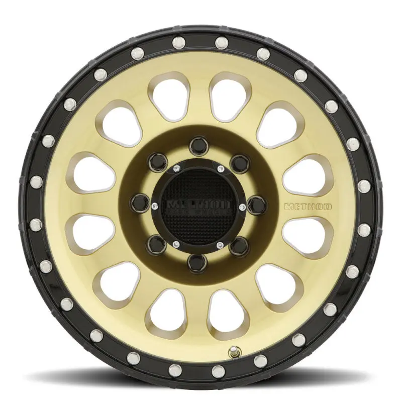 Method Mr315 Street Loc Wheel – 17X8.5 Inches, +25Mm Offset, 8X180 Bolt Pattern, 130.81Mm Center Bore, Gold/Black Finish 2