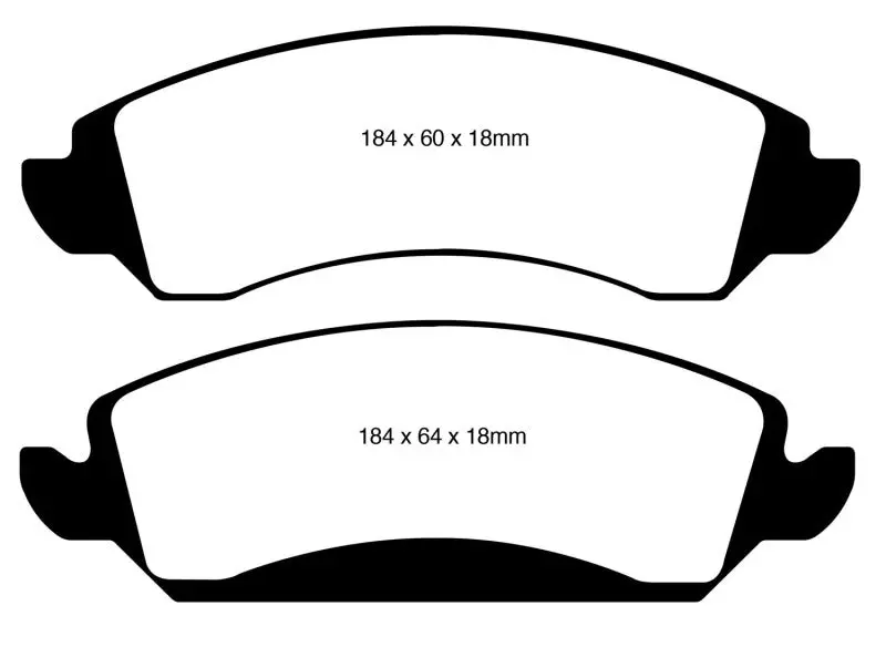 Ebc Ultimax2 Front Brake Pads For 2009–2014 Cadillac Escalade Hybrid (6.0L) 1