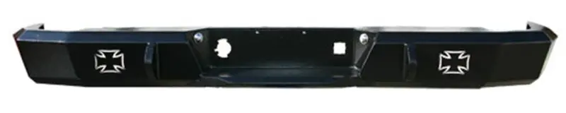 Iron Cross 15-19 Ford F-150 Heavy Duty Base Rear Bumper W/Sensors - Matte Black 1