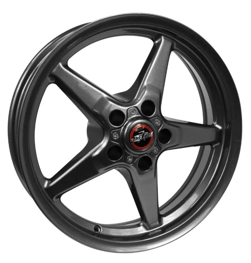 Race Star 92 Drag Star Bracket Racer 17X10.5 5X120 B.C./ 7 B.S. Metallic Gray Wheel 1