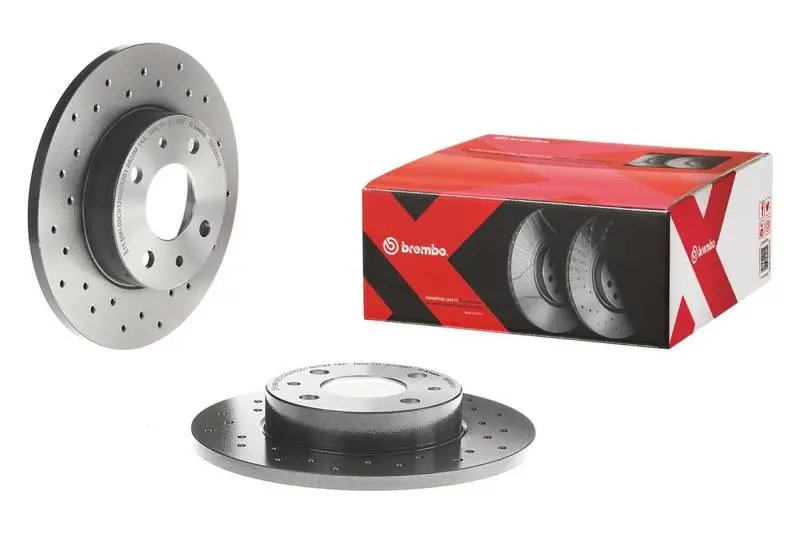 Brembo Premium Rear Brake Rotors – Cross-Drilled & Uv-Coated, For 2008–2014 Subaru Impreza, 2015–2017 Wrx Sti & 2016 Wrx 1