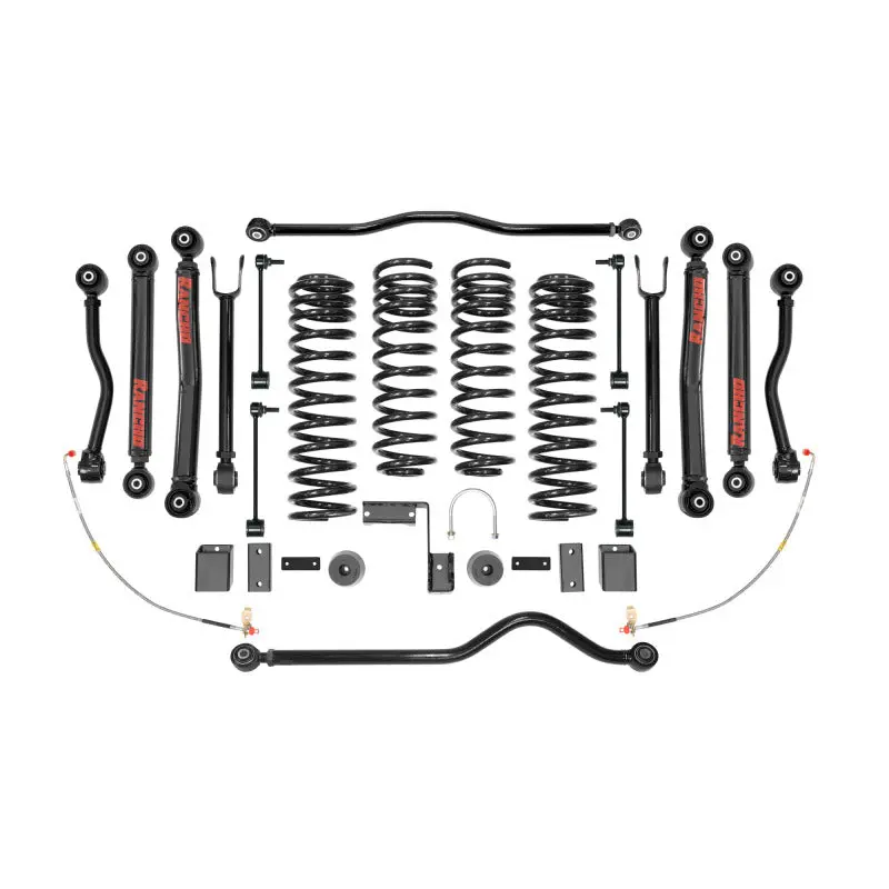 Rancho 07-17 Jeep Wrangler Fr And R Short Arm Suspension System Component - Box Two 1