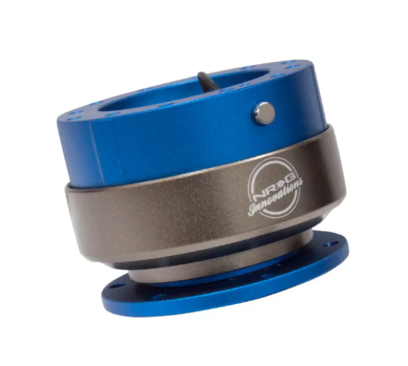 Nrg Quick Release Steering Hub – Gen 2.0 With Blue Body And Blue Retaining Ring 1